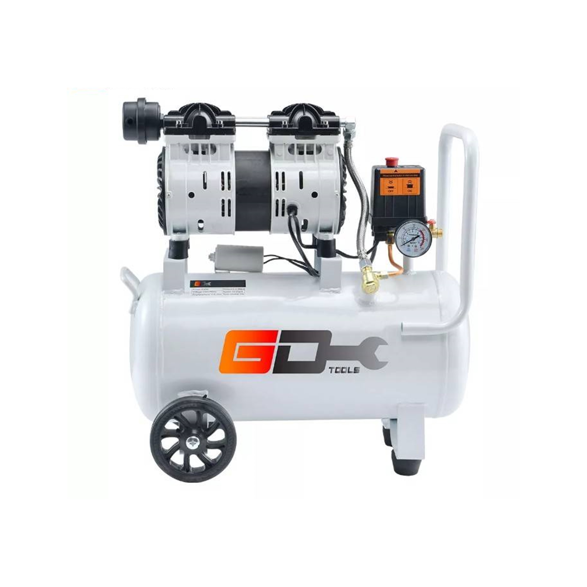 ปั๊มลมออยล์ฟรี ไม่ใช้น้ำมัน Oil free air compressor 30L GD