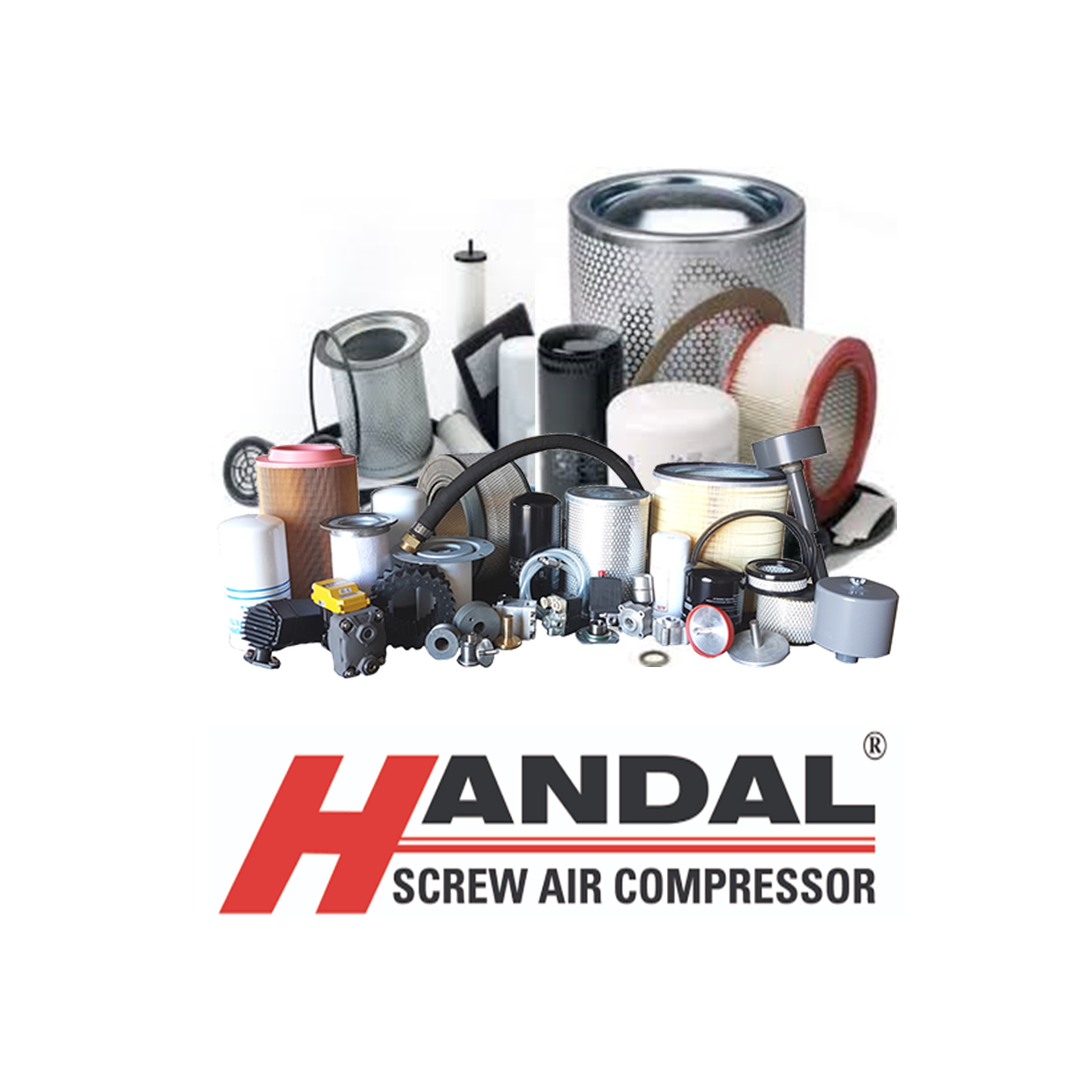 อะไหล่ปั๊มลมสกรู  Handal 10 HP
