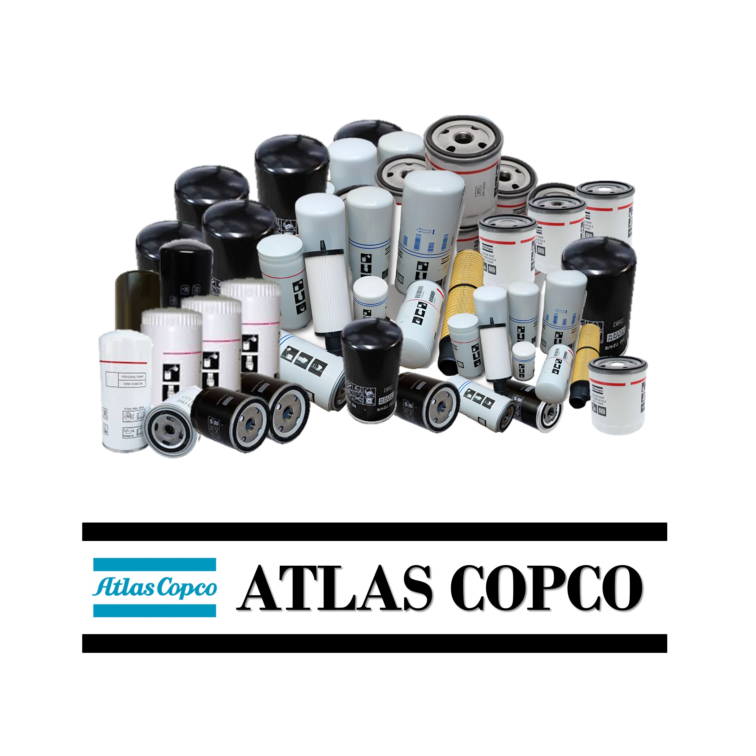 อะไหล่ปั๊มลมสกรู   Oil Filter  : ATLAS COPCO